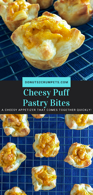 pastry bites stuffed with cheese on a cooling rack