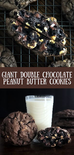 Massive Double Chocolate Peanut Butter Cookies