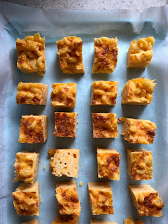 mac and cheese cut in to squares