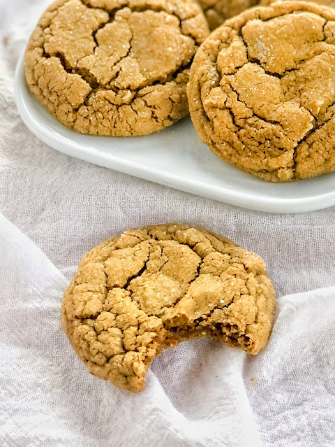 ginger cookies on a white plate