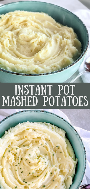 Mashed potatoes made in the instant pot