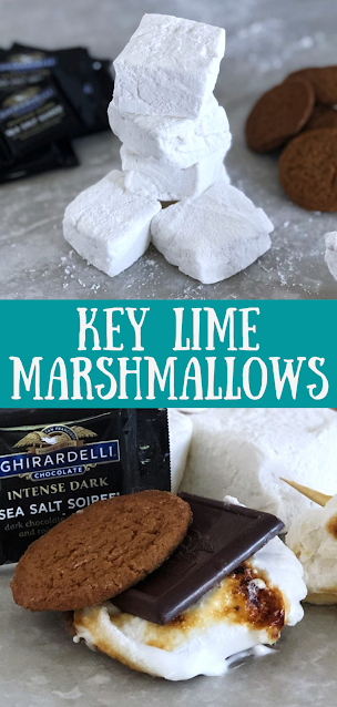 Easy Key Lime Marshmallows