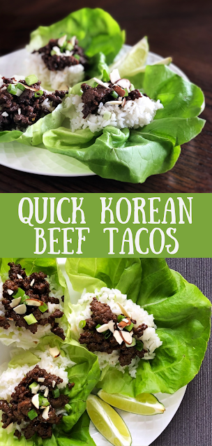 Asian beef on rice served in lettuce cups