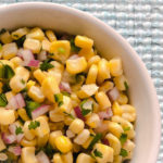 salsa with corn, red onion and jalapeno