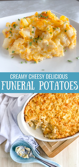 Cheesy Funeral Potato Casserole | Donuts2Crumpets