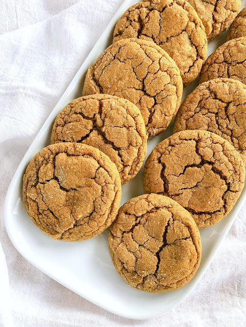 ginger cookies on a white plate