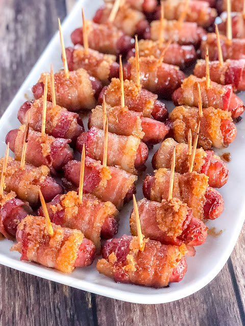 Bacon Wrapped Smokies Meat Candy