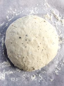 bread dough in a ball