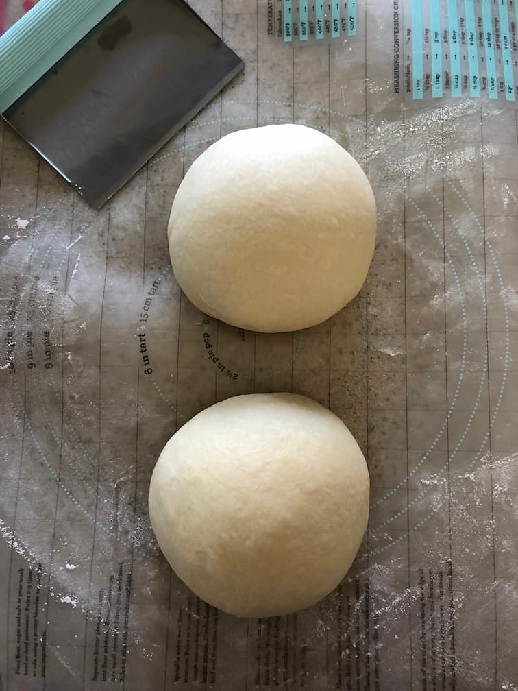 two balls of dough