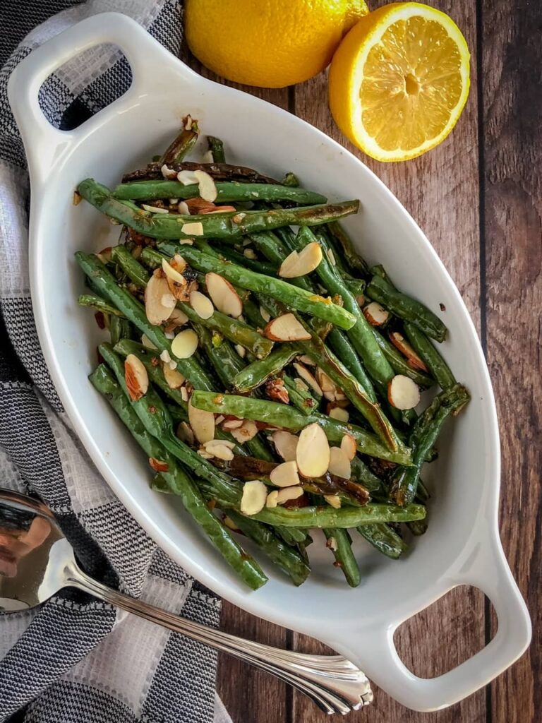green beans with almonds and lemon