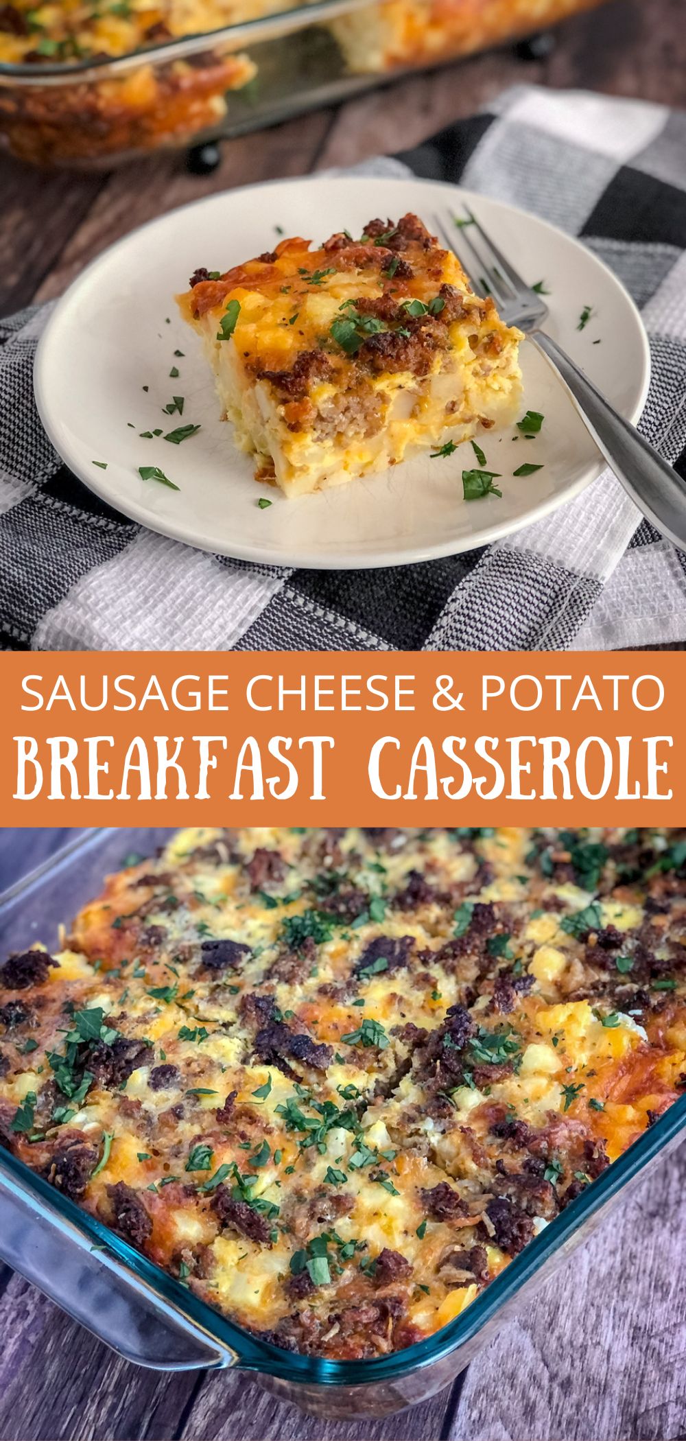 sausage cheese & potato breakfast casserole