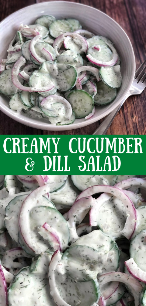 Creamy Cucumber Dill Salad | Donuts2Crumpets