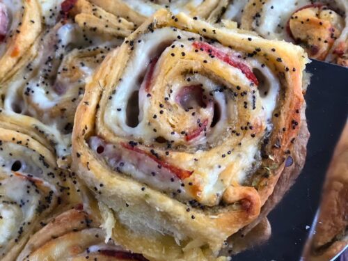 Ham and Cheese Pizza Roll Ups Recipe - An Italian in my Kitchen