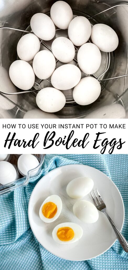how to use your instant pot to make hard boiled eggs pinterest pin