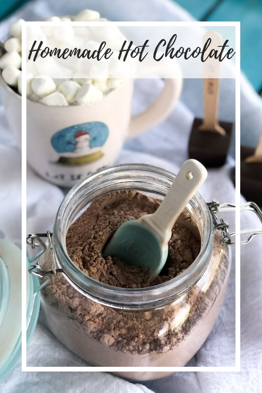 hot cocoa mix in a jar