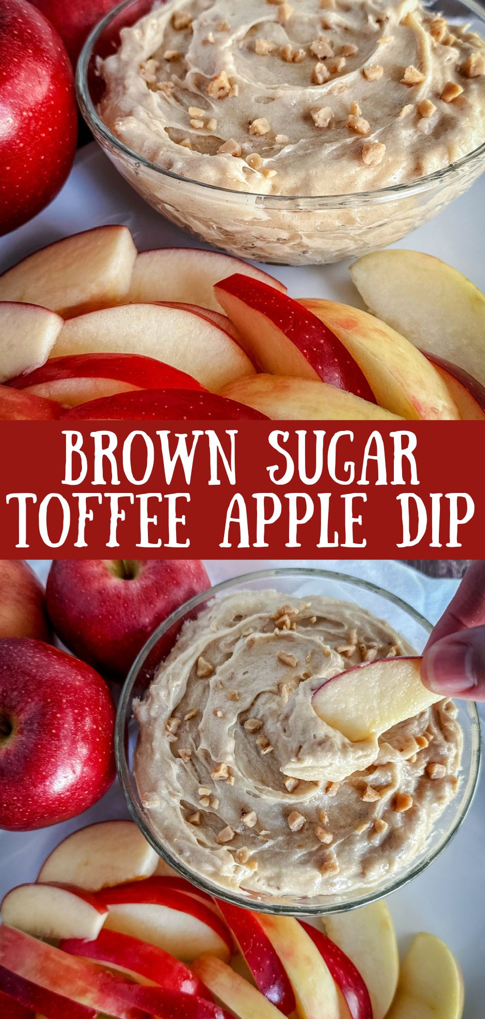 brown sugar toffee apple dip