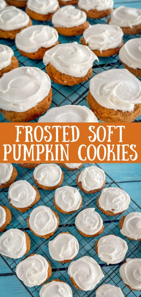 soft pumpkin cookies with cream cheese frosting