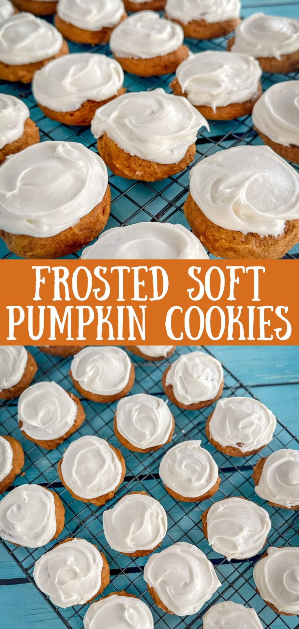 Soft Pumpkin Cookies with Frosting | Donuts2Crumpets