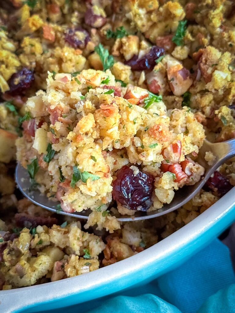 stove top stuffing bake with cranberries apples and pecans