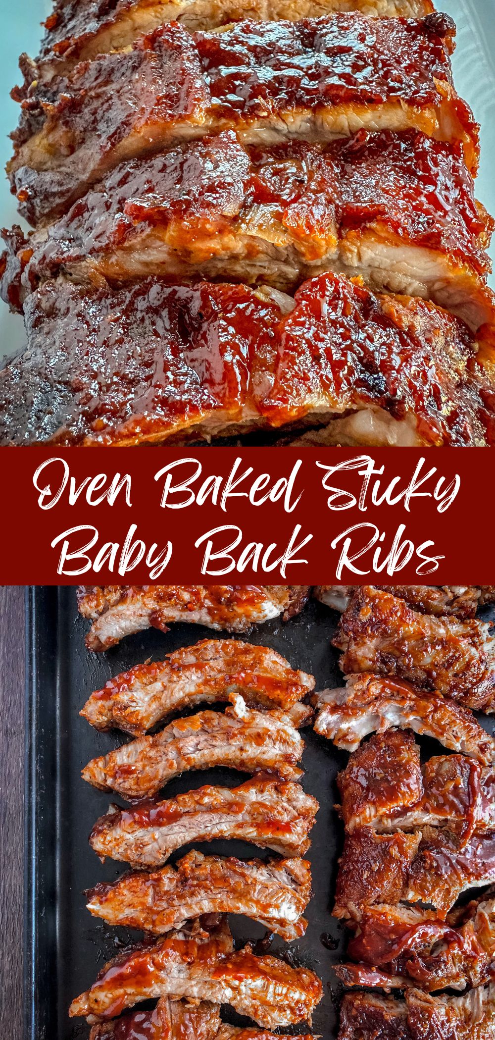 oven baked sticky baby back ribs