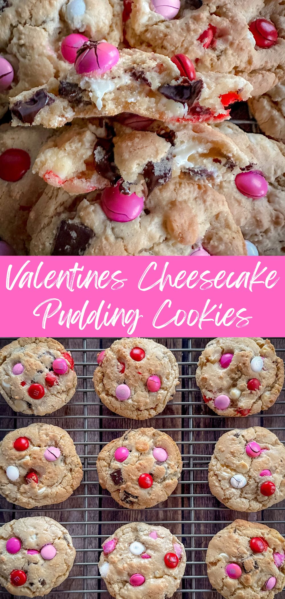 valentines cheesecake pudding cookies