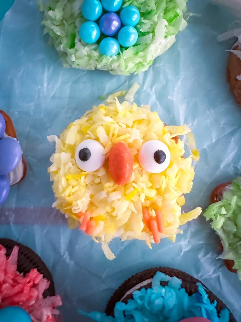spring chick cookies