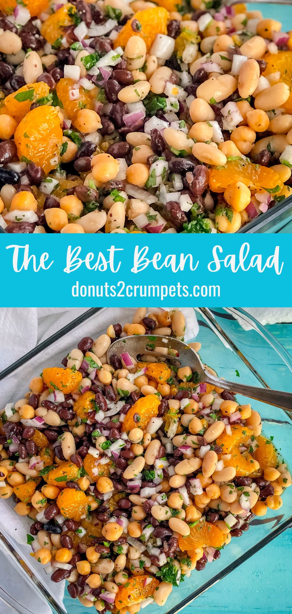 the best bean salad recipe pinterest pin