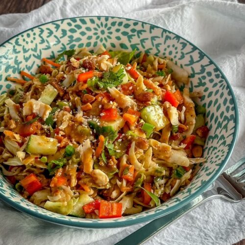 Thai peanut chicken salad