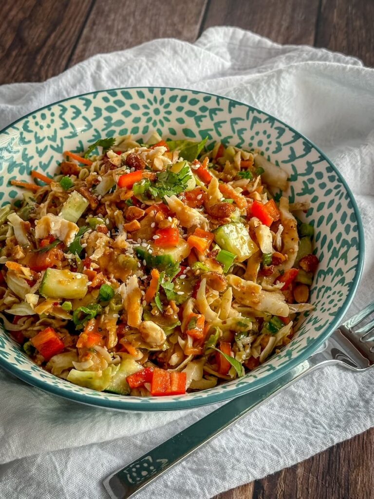 Thai peanut chicken salad