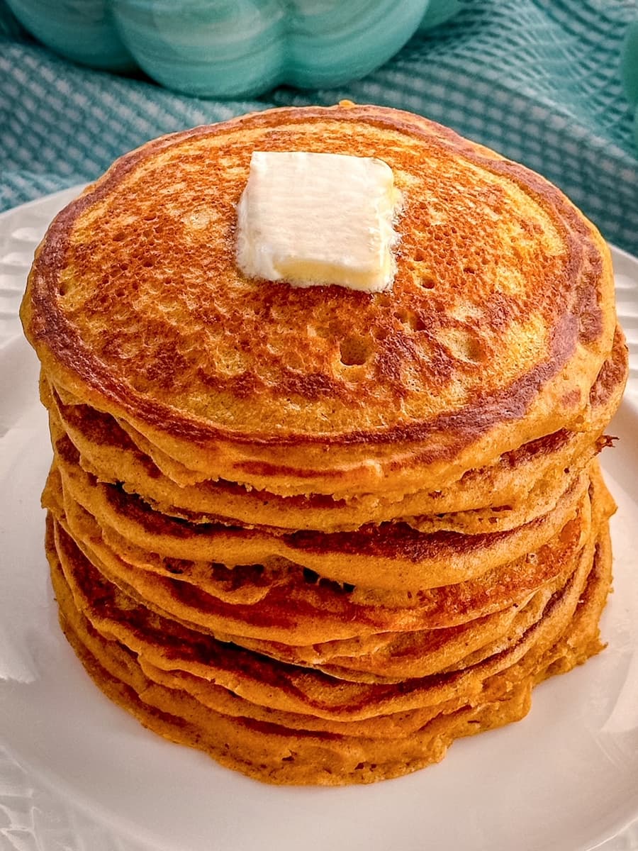 pumpkin pancakes with butter