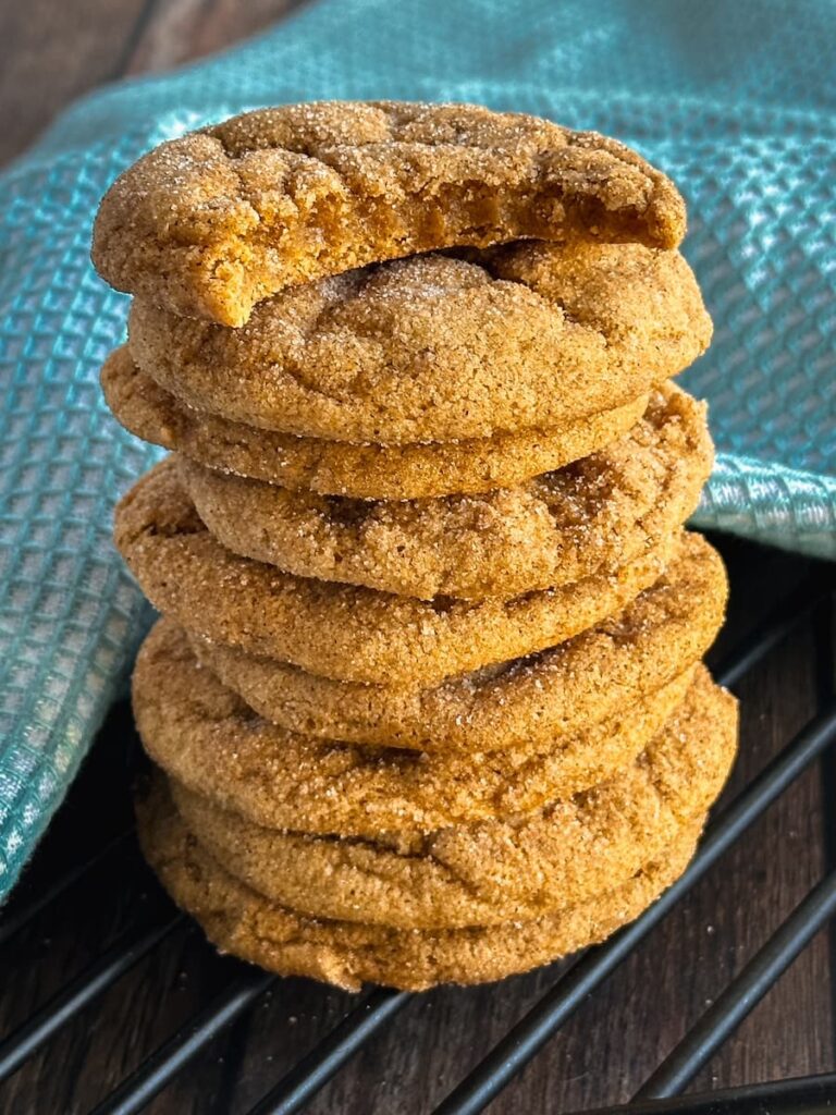 stacked snickerdoodle cookies