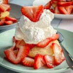 strawberry shortcake on a plate