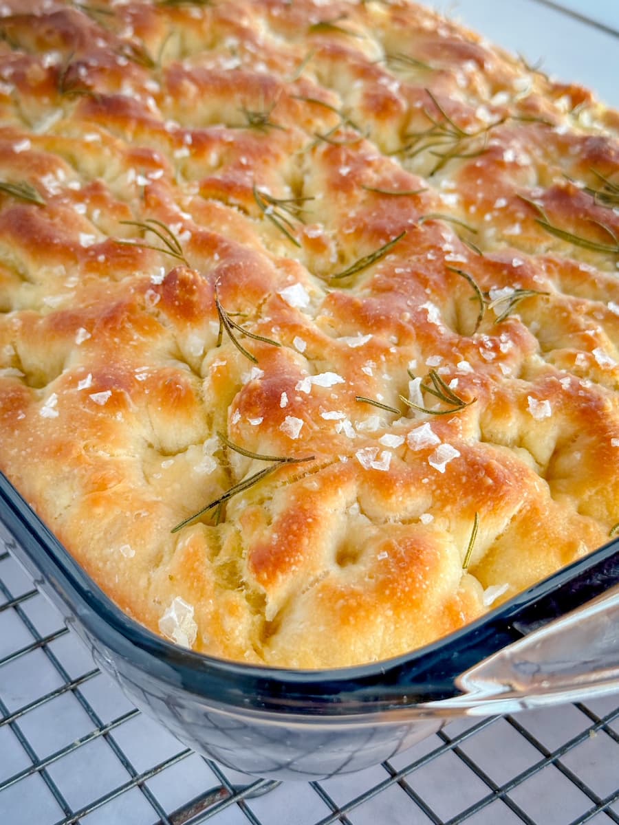 rosemary sea salt focaccia