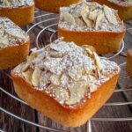 french almond financiers on a cooling rack