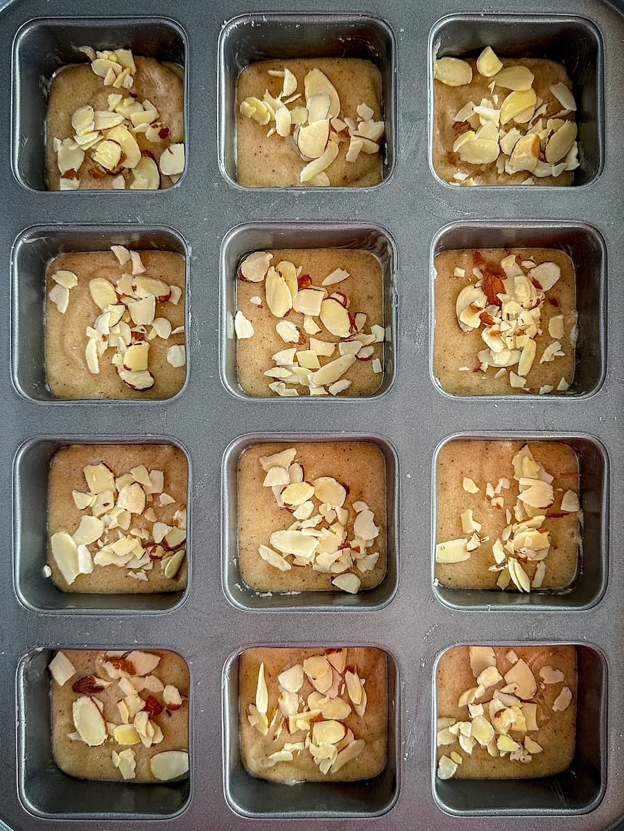 french almond financiers unbaked