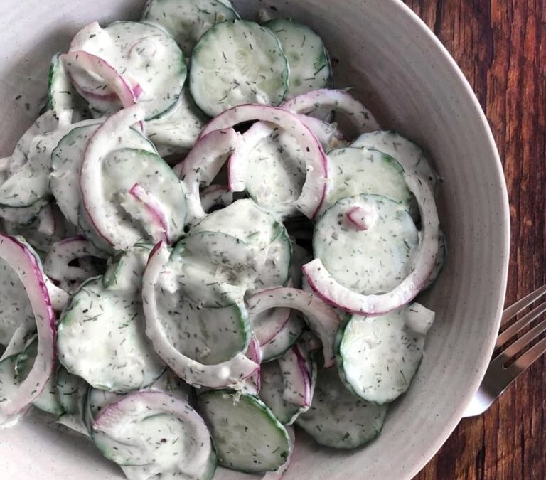 Creamy Cucumber Dill Salad