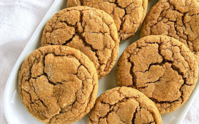 Chewy Brown Sugar Ginger Molasses Cookies