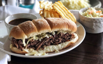 Slow Cooker Au Jus Beef Sandwiches