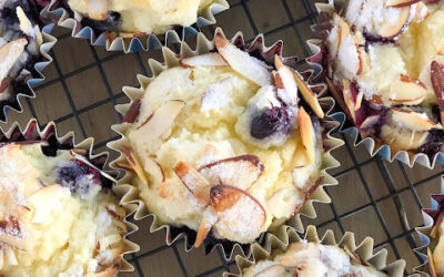 Lemon Blueberry Muffins with Almonds