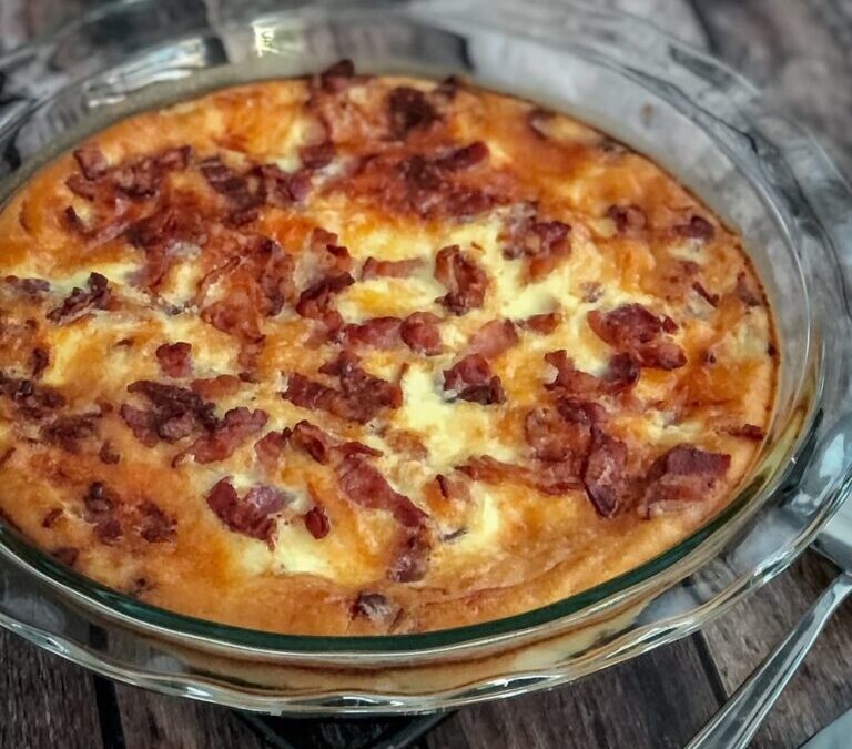 Impossible Bacon Cheeseburger Pie