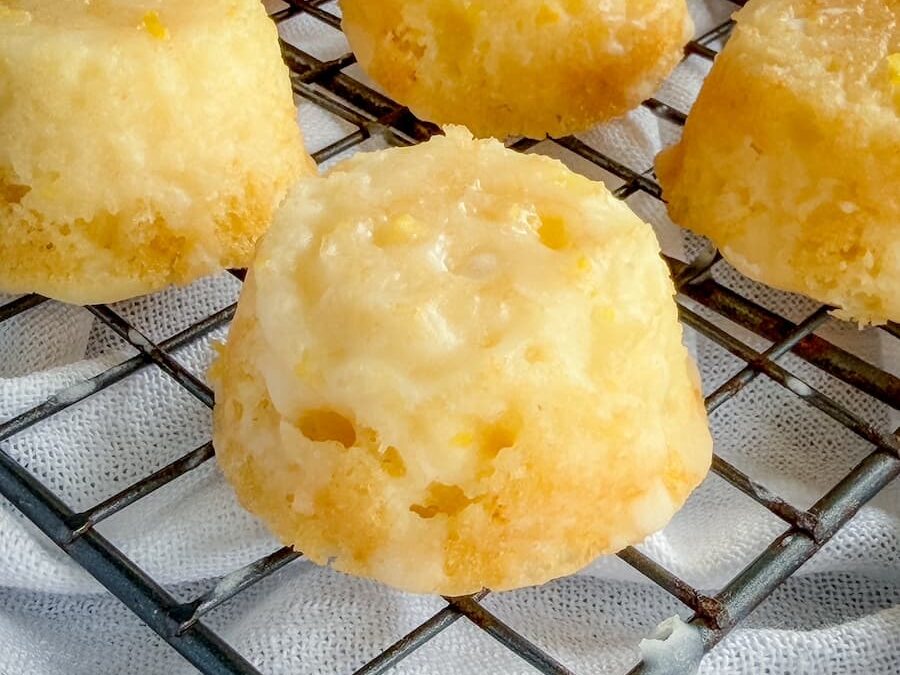 Easy Glazed Mini Lemon Drop Cakes