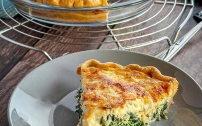 Easy Cheesy Spinach Quiche